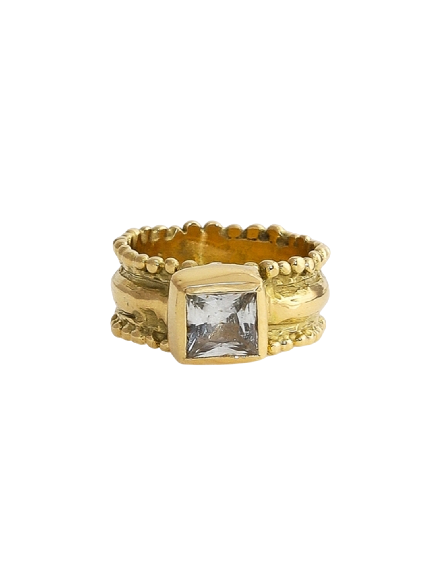 Iphis ring with sapphire - solid gold